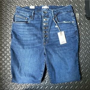 Good American Button Fly Skinny Jeans 15